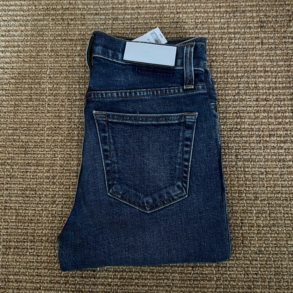 RE/DONE High Rise Akle Crop Skinny Jeans Size 25
